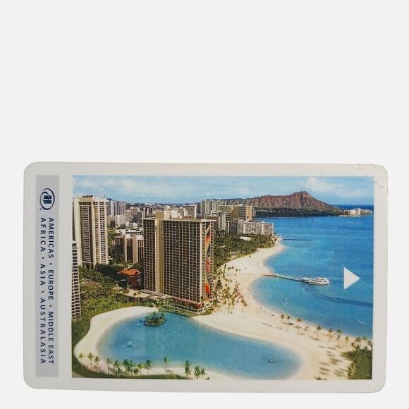 Hilton Hawaiian Village Waikiki Beach Resort Key Card Room Key Memorabilia - Picture 1 of 7
